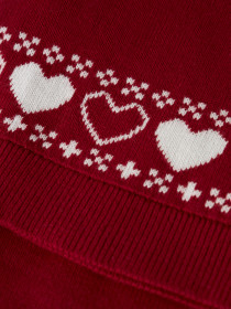 NAME IT Nissehue Rismas Jester Red Hearts